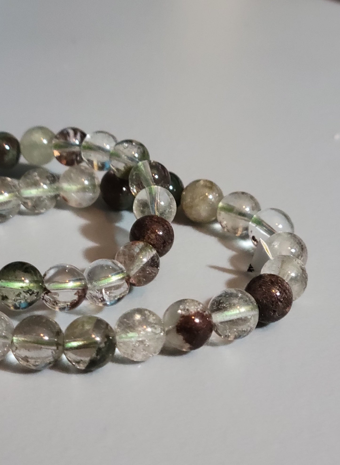 Garden Quartz Bracelet (clear, purple)