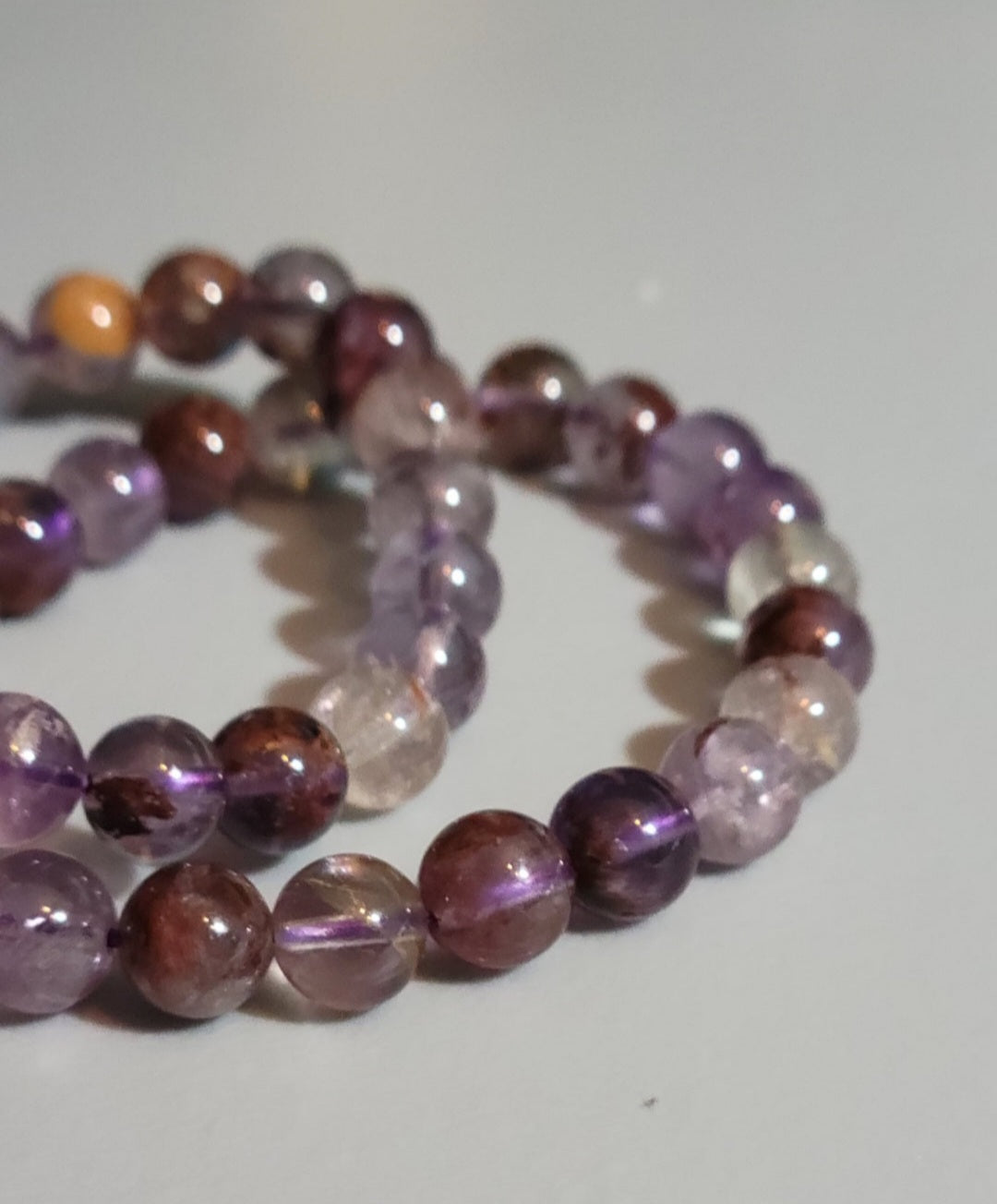 Garden Quartz Bracelet (clear, purple)